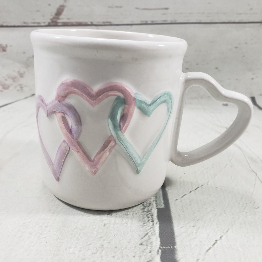 Mary Kay Cosmetics Mug 3 Hearts Coffee Tea Cup